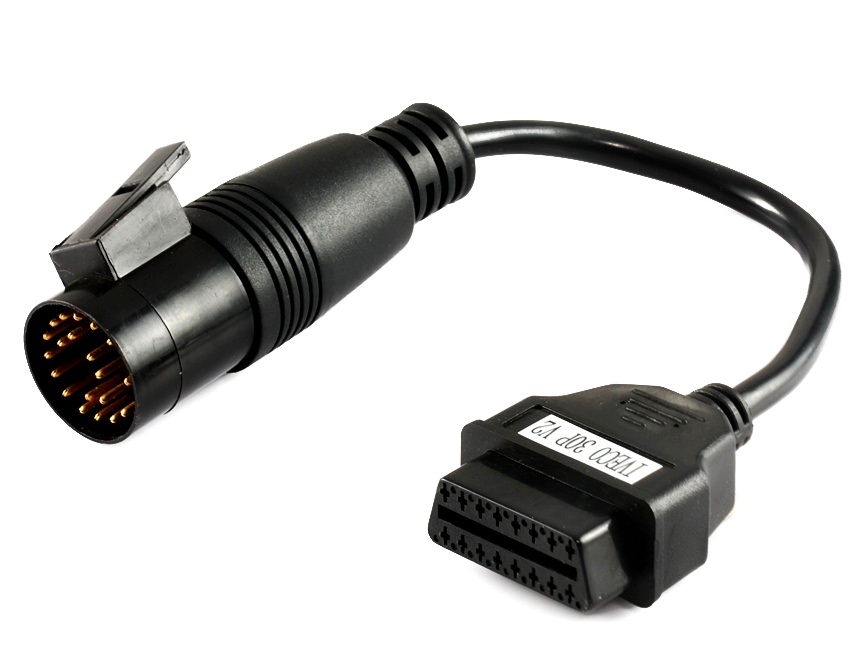 переходник 30pin-OBDII IVECO. Переходники, адаптеры для старых автомобилей. Переходники на OBD. Адаптеры на OBD2.